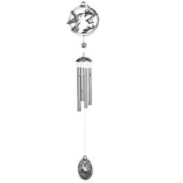 FC Design - 28" Long Hummingbird Pewter Wind Chime Outdoor Patio or Garden Hanging Wind Chime Decoration - Multi-Color