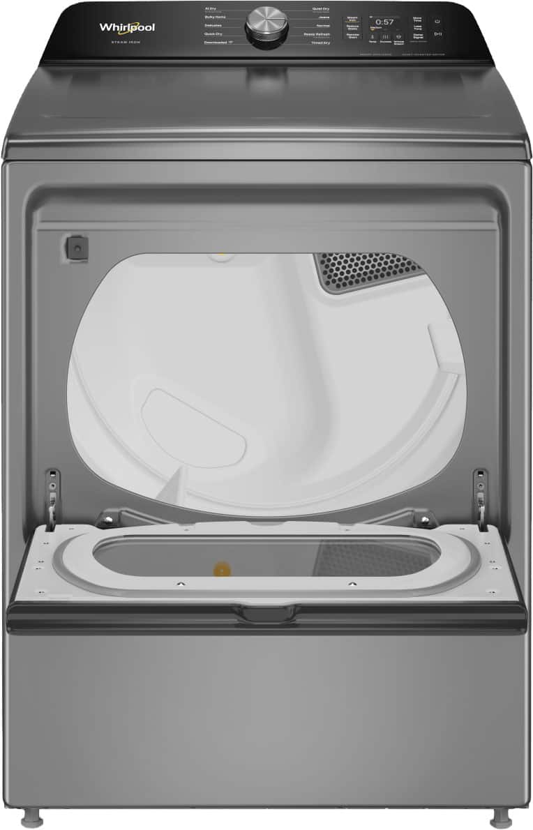 Whirlpool - 7.5 cu. ft. Smart Electric Top Load Dryer with S