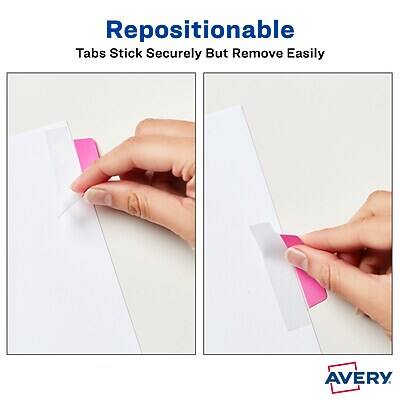 Repositionable  
Tabs Stick Securely But Remove Easily  

AVERY