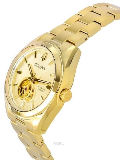 Bulova Surveyor Automatic 21 Jewels 97A182 Mens Watch Tone Bulova Surveyor Automatic 21 Jewels 97A182 Mens Watch Tone