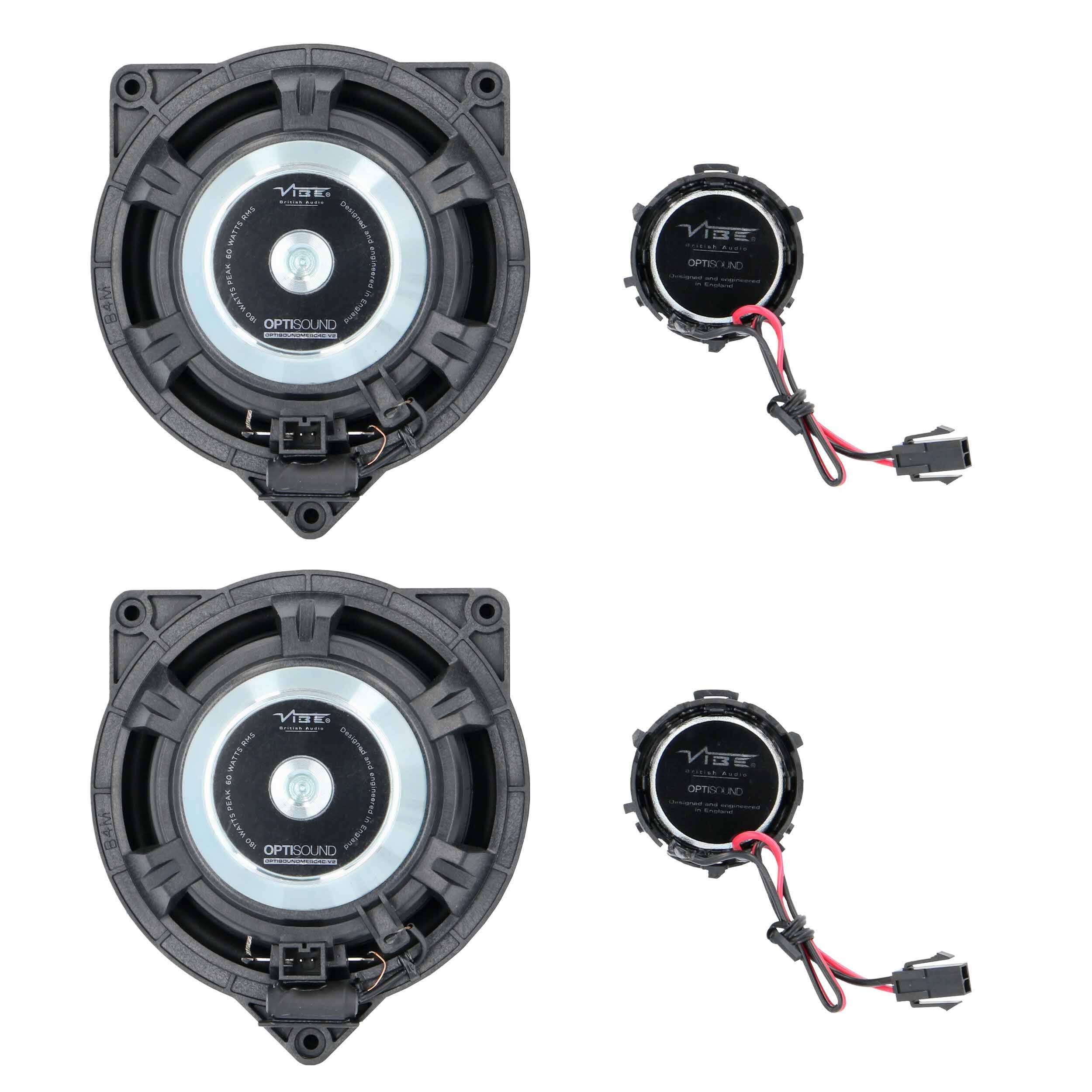 VIBE  
MARINE AUDIO  
OPTISOUND  
200W RMS  
4Ω  
OPTISOUND  
200W RMS  
4Ω  

OPTISOUND  
200W RMS  
4Ω  

OPTISOUND  
200W RMS  
4Ω