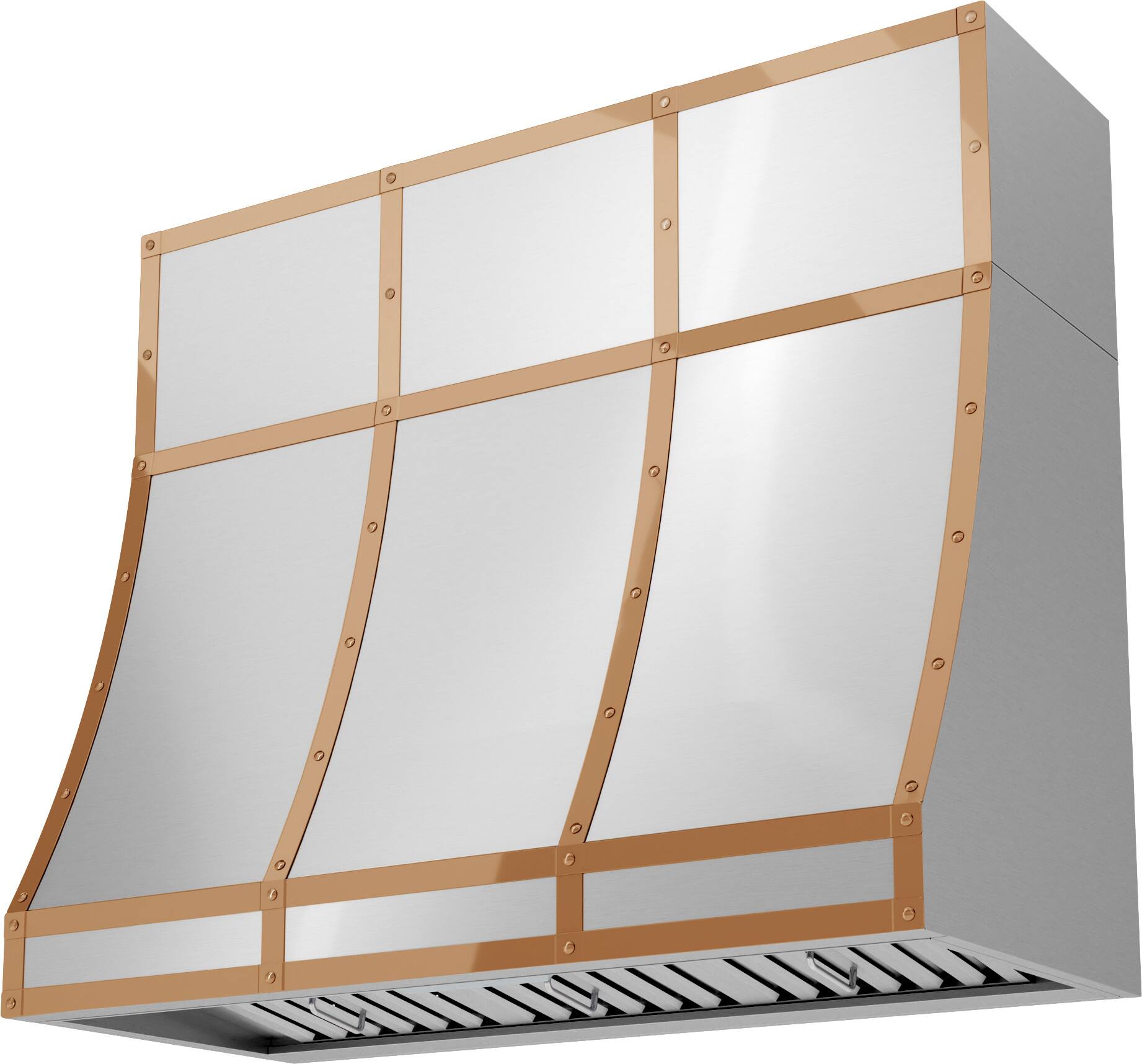 Angle. Zephyr - Banding Kit for DC14812AS - Polished Copper.