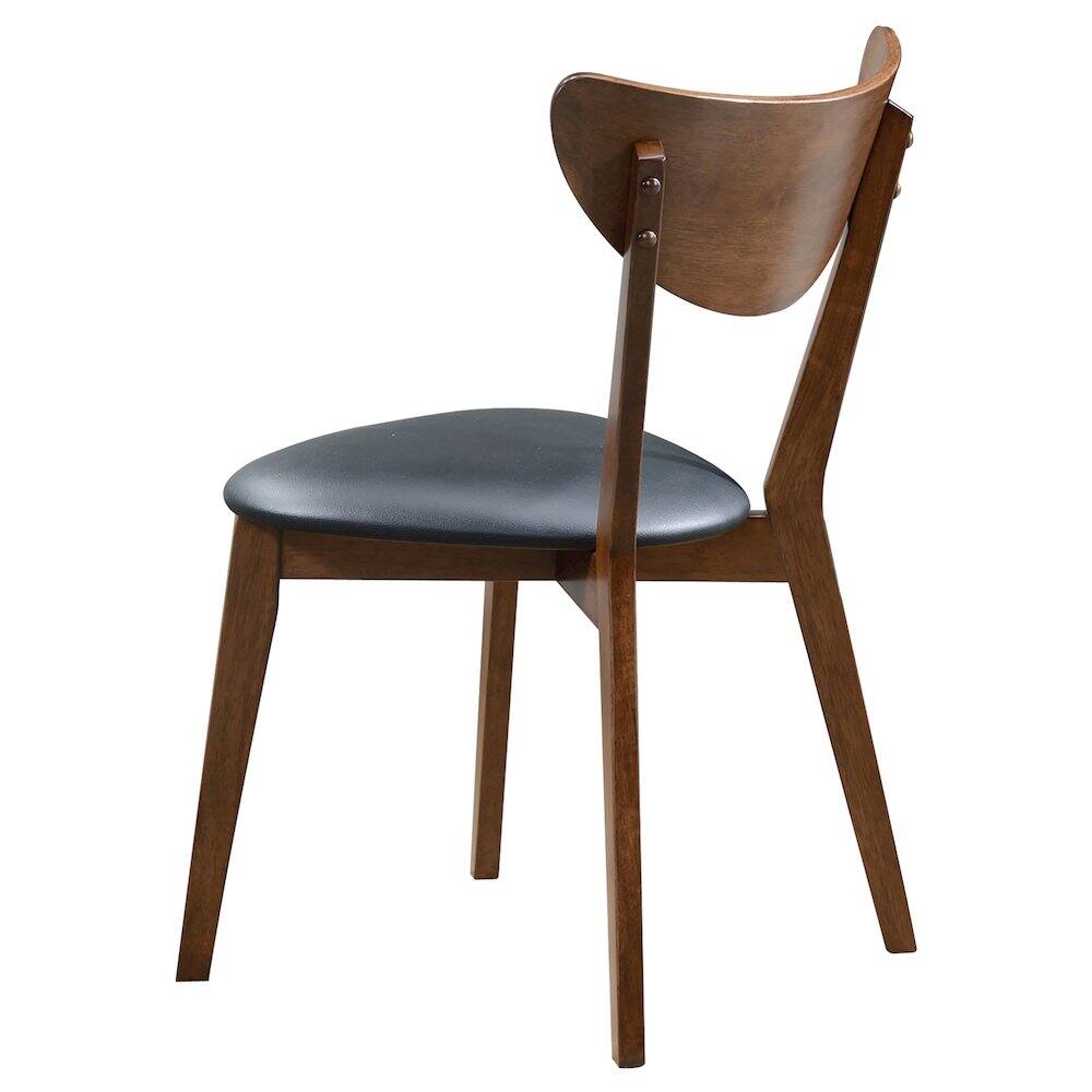 Alt View 3. Coaster Co. of America - Jedda Wood Dining Side Chair Dark Walnut (Set of 2) - Brown.