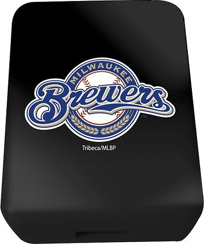 Front Standard. Tribeca - Milwaukee Brewers USB Wall Charger - Black.