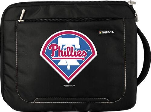 Front Standard. Tribeca - Philadelphia Phillies Deluxe Sleeve for Apple® iPad® and iPad 2 - Black.