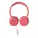Left. Philips - Philips H4105 On-Ear Wired Headphones - Red - Open Pink.