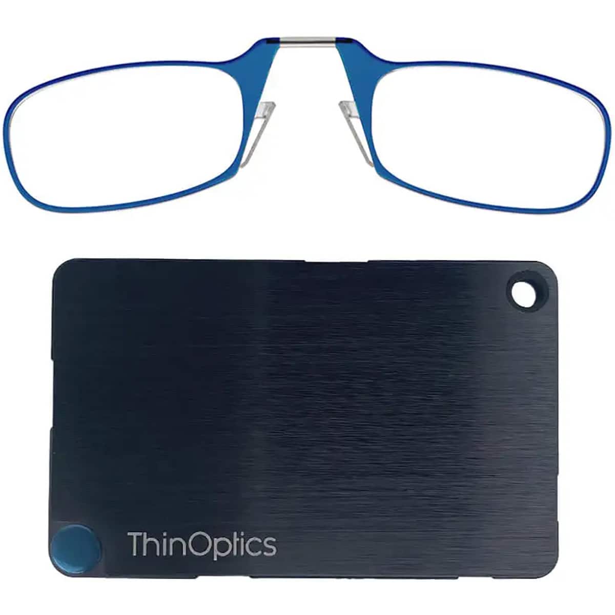 ThinOptics - Readers with Wallet - 2.00 - Blue Frame, Black Wallet - Black/Blue