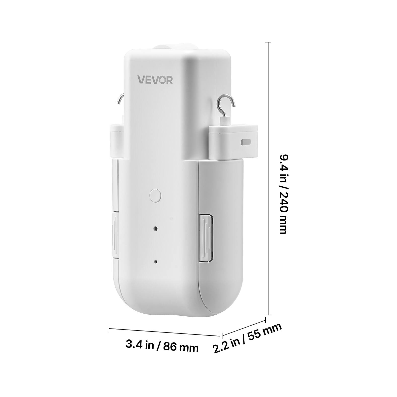 VEVOR

9.4 in / 240 mm

3.4 in / 86 mm

2.2 in / 55 mm