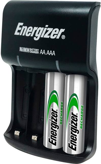 Energizer Recharge Basic Nimh Aa Aaa Charger Black Chvcwb2 Best Buy