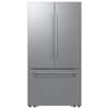 Front. Samsung - Bespoke AI 30 cu. ft. 3-Door French Door Refrigerator with Zero Clearance Fit & In-Door Tall Water Dispenser - Stainless Steel.