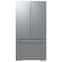 Samsung - 36 in. Wide Bespoke AI 30 cu. ft. 3-Door French Door Refrigerator with Zero Clearance Fit & In-Door Tall Water Dispenser - Stainless Steel