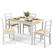 Front. Costway - 5-Piece Dining Set Solid Wood Kitchen Furniture with Rectangular Table & 4 Chairs Natural - Natural.