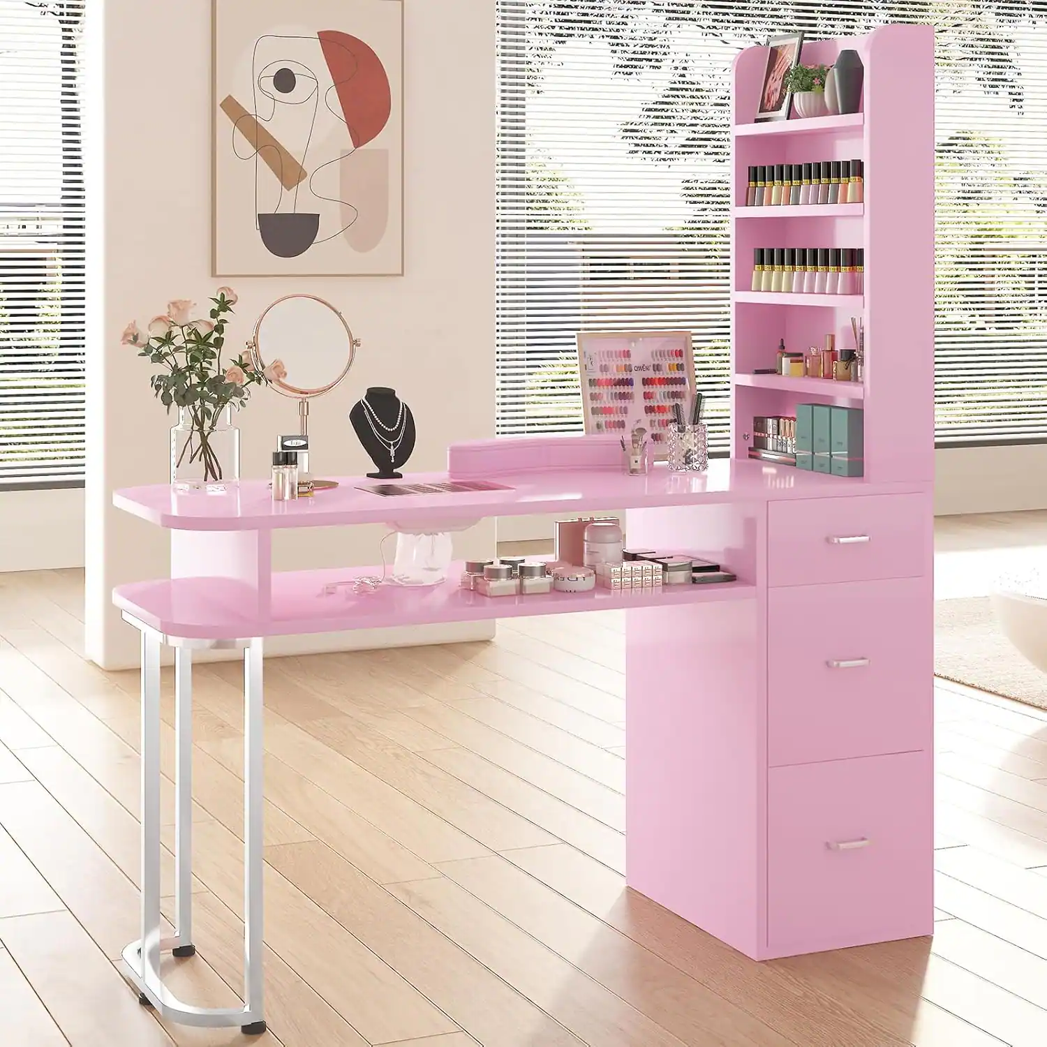 Front. Circus Cirle - Professional Manicure Table.