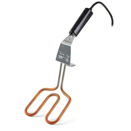 Front. Ivation - 500W Electric Charcoal Starter – Quick Ignite BBQ Grill, Double-Ring Design, Safe Handle - Black.