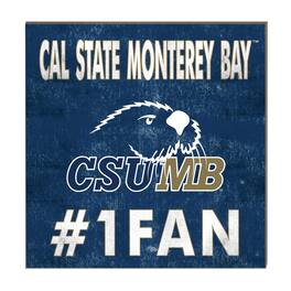 Jardine - Cal State Monterey Bay Otters 10" x 10" #1 Fan Plaque - Navy