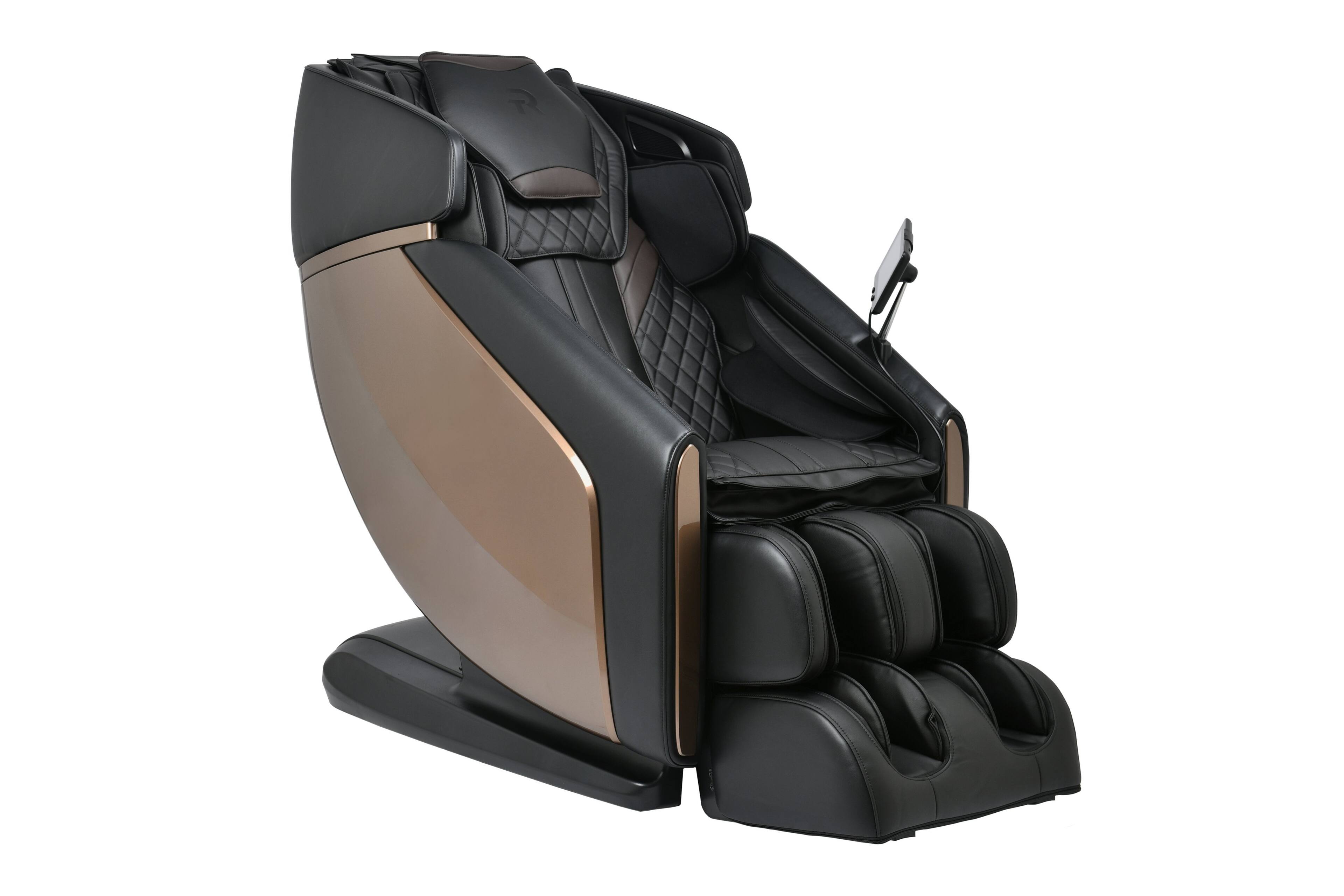 Front. RockerTech - Sensation Massage Chair - Bronze/ Tan.
