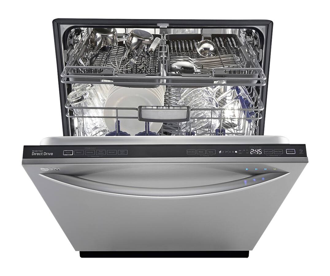 LG SteamDishwasher 24" Tall Tub BuiltIn Dishwasher Stainless steel