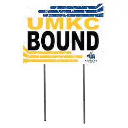 Jardine - UMKC Kangaroos 18" x 24" Team Yard Sign - White