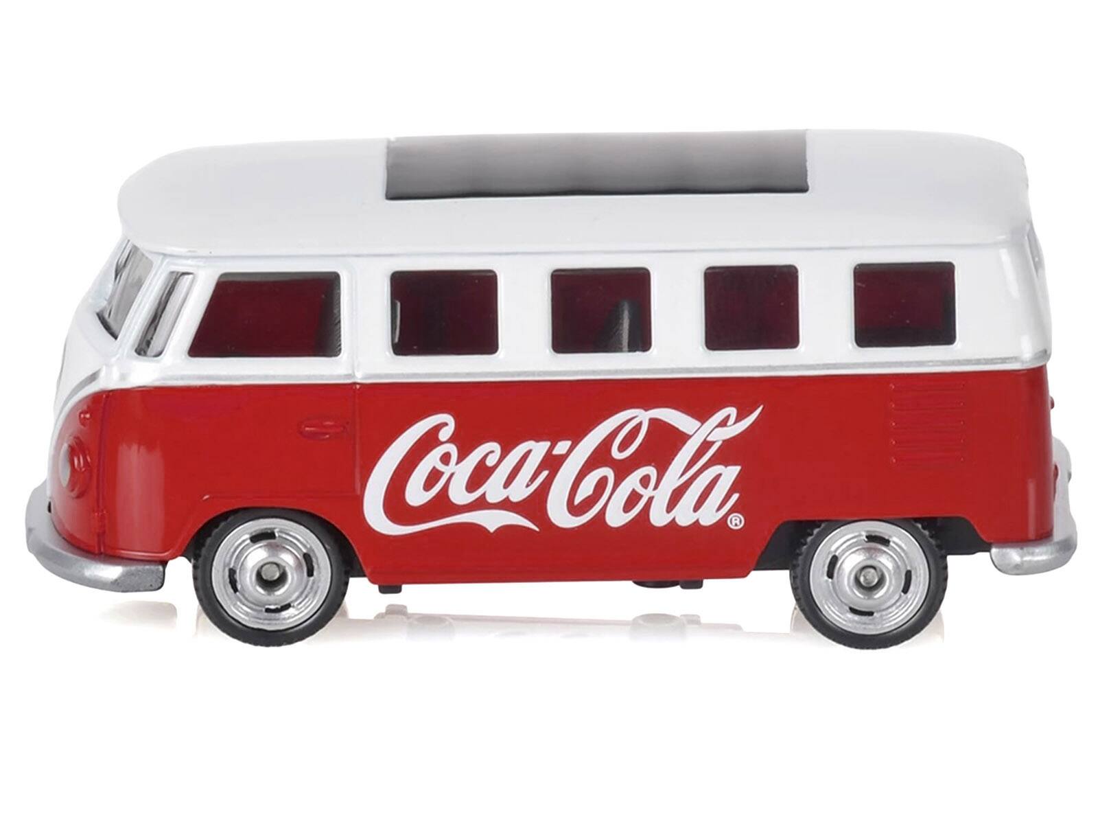 Alt View 1. Motorcity Classics - 1963 Volkswagen Type 2 Van "Coca-Cola" Red and White 1/50 Diecast Model by Motorcity Classics.