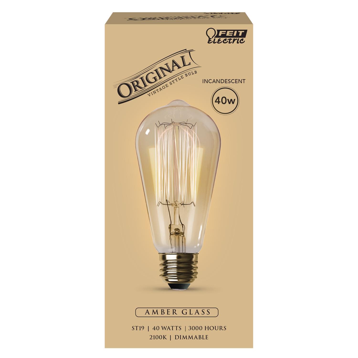 FEIT ELECTRIC - Feit The Original 40 W ST19 Vintage Incandescent Bulb E26 (Medium) Soft White 1 pk price history on PriceWatchPro