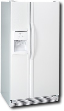 Best Buy: Whirlpool 21.9 Cu. Ft. Side-By-Side Refrigerator White 