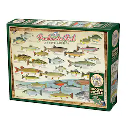 Outset Media - Outset Media: Cobble Hill 1000 Piece Puzzle: Freshwater Fish Of North America