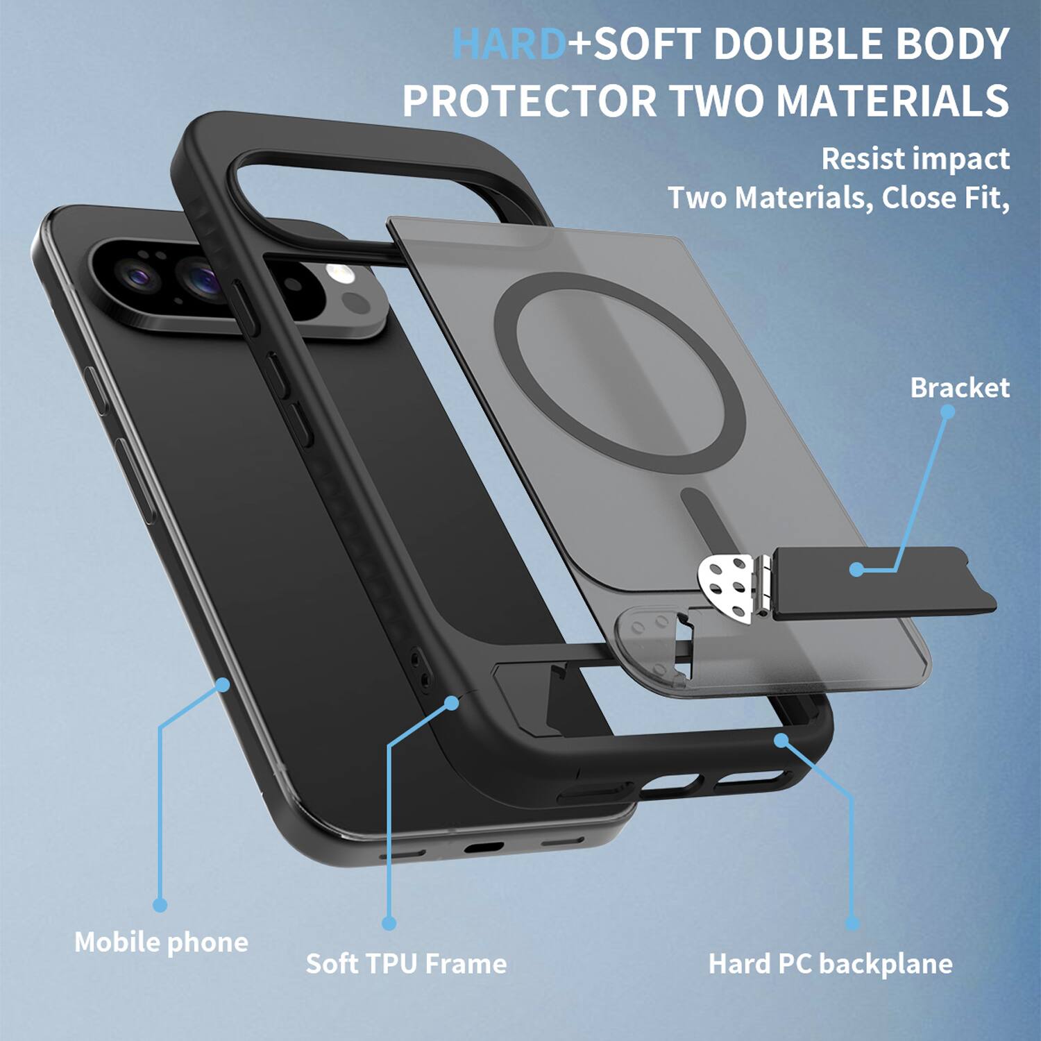 Dteck for Google Pixel 10 Pro XL/Pixel 9 Pro XL Translucent Matte Case ...