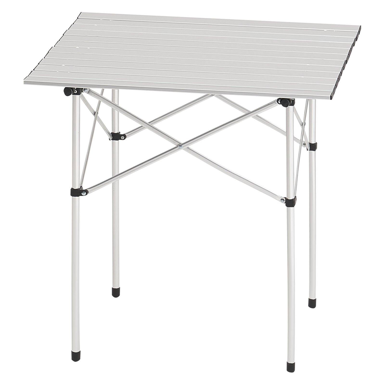 Alt View 9. Glintex - Camping Table, Roll Up Folding Camping Desk, Compact Lightweight with Carry Bag for Travel & Outdoor BBQ - Silver.