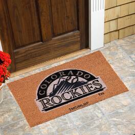 The Memory Company - Colorado Rockies Logo 20'' x 30'' Coir Doormat - Multicolor