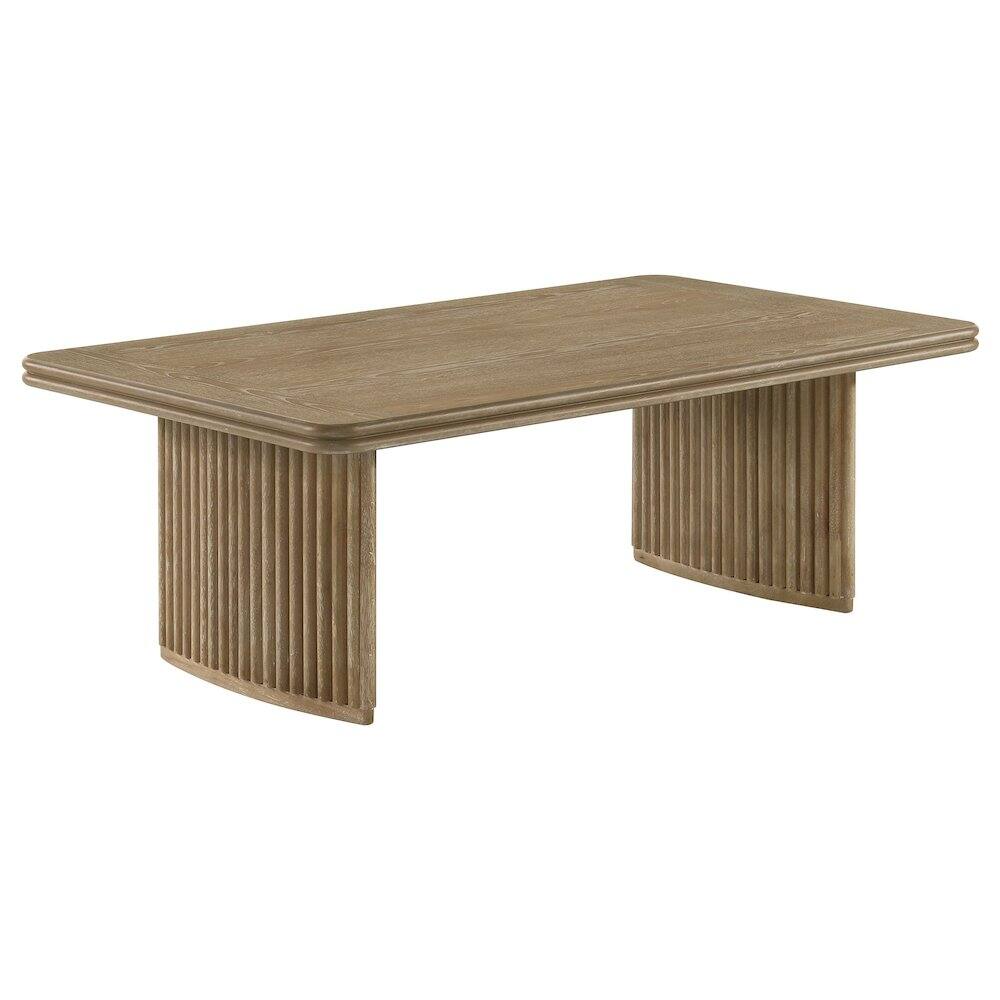 Alt View 1. Coaster Co. of America - Adina 3-piece Wood Coffee Table Set Distressed Light Brown - Distressed Light Brown.