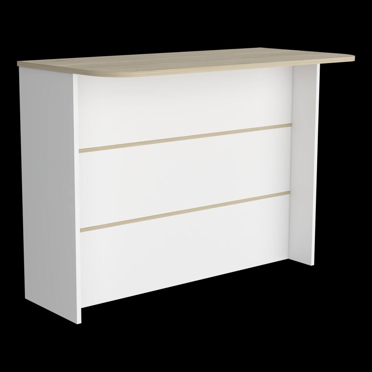 Angle. Loheer - Loheer Modern Rectangular Kitchen Island with 47 Inch Workstation and 2-Tier Shelf Multi Color - Multi.