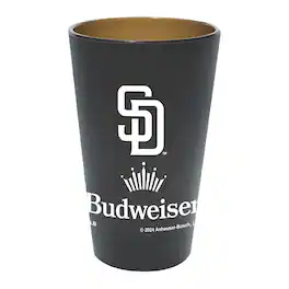 WinCraft - San Diego Padres MLB x Budweiser 16oz. Silicone Pint Glass - Multicolor