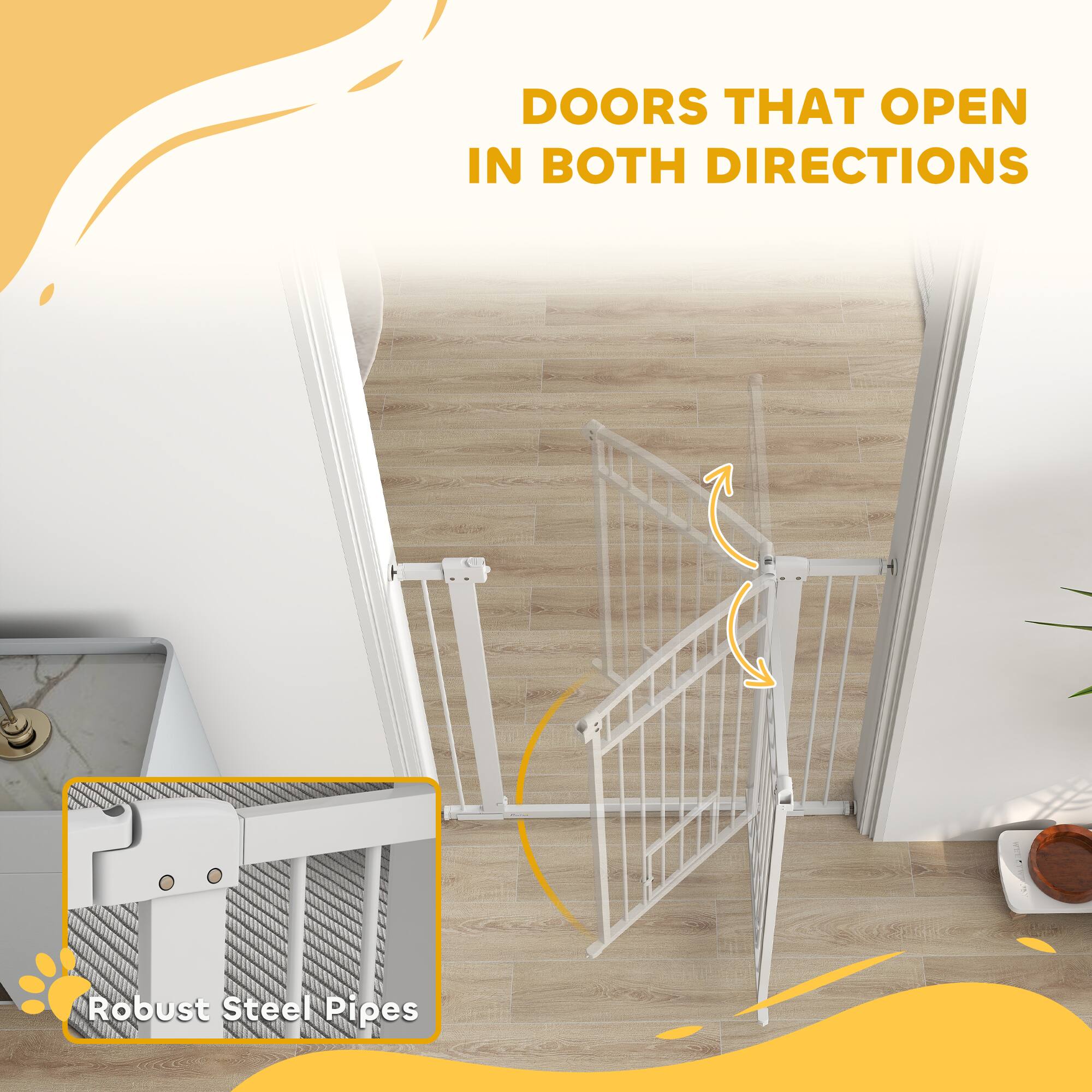 DOORS THAT OPEN IN BOTH DIRECTIONS

Robust Steel Pipes