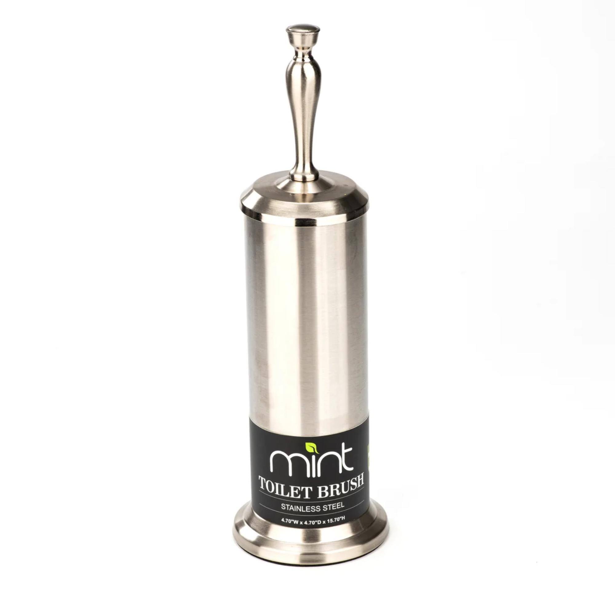 mint TOILET BRUSH STAINLESS STEEL 4.79"W x 7.00"D x 18.70"H