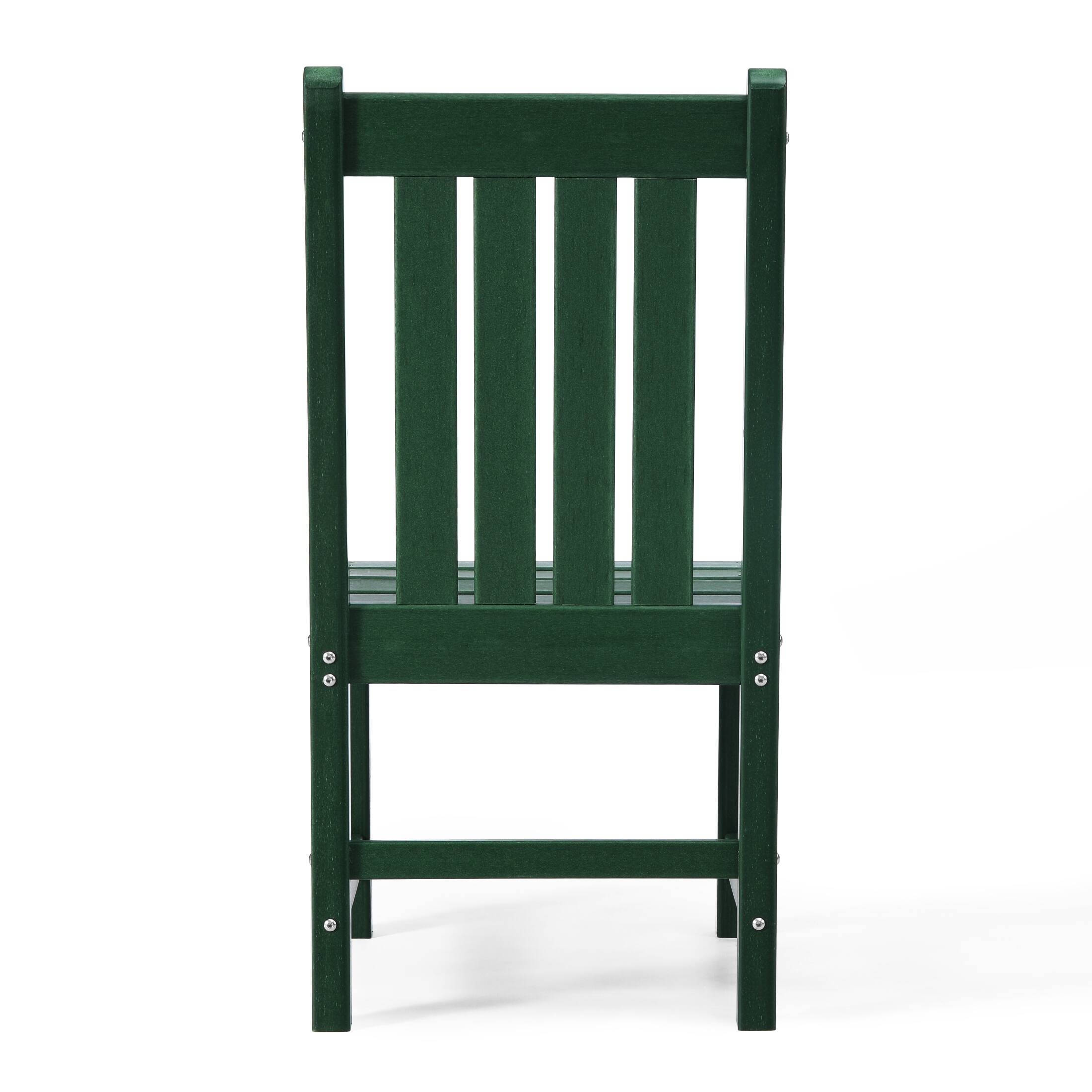 Alt View 1. WestinTrends - WestinTrends Malibu Outdoor Patio Dining Chair - Dark Green.