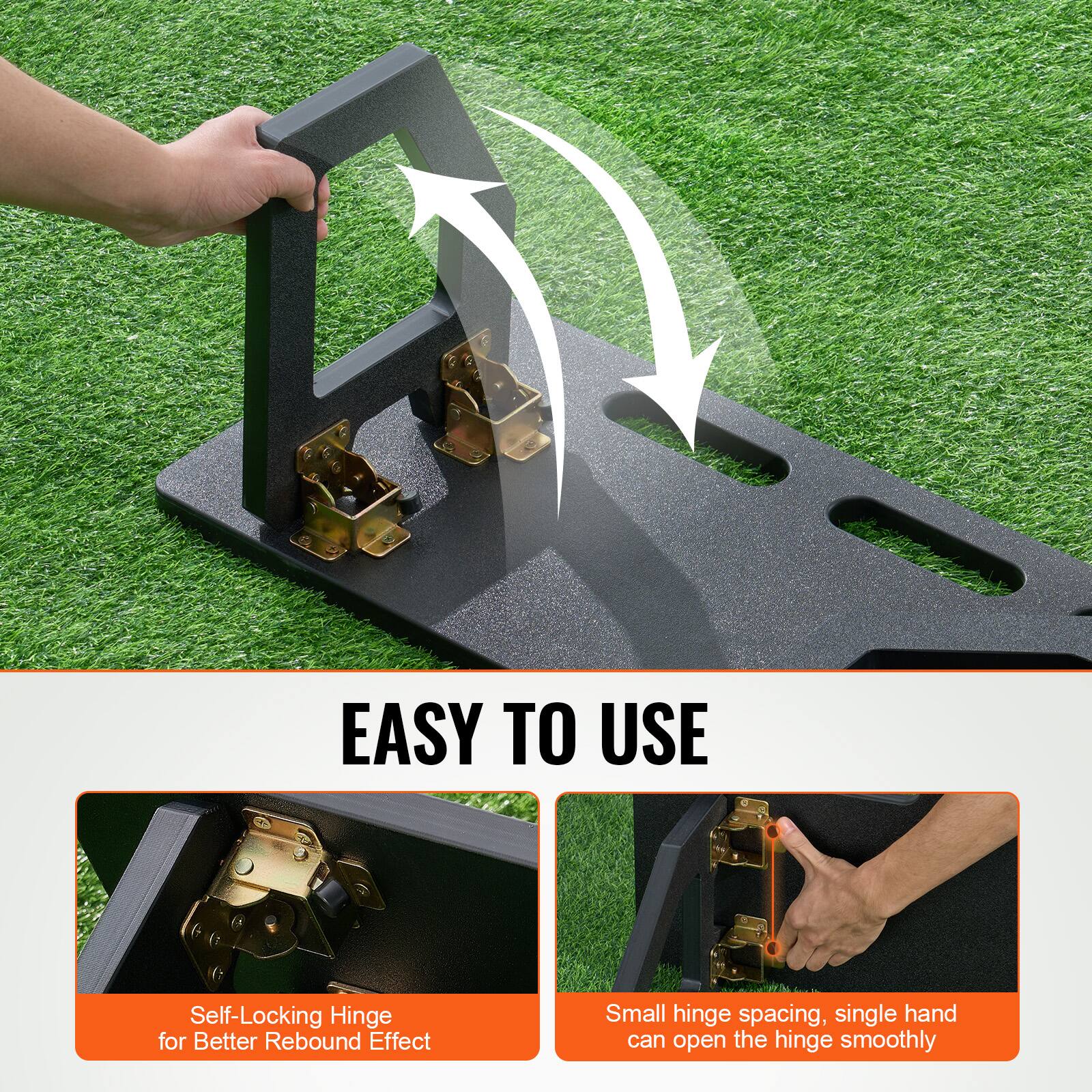 EASY TO USE

Self-Locking Hinge for Better Rebound Effect

Small hinge spacing, single hand can open the hinge smoothly