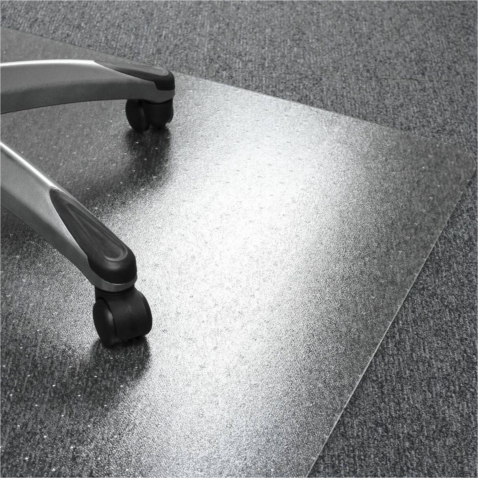 Alt View 18. Floortex - Ultimat Polycarbonate Rectangular Chair Mat for Carpets up to 1/2'' - 48'' x 53'' - Clear.