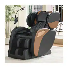 Boyel Living - Full Body Zero Gravity Massage Chair with Massage Heat Air Compression Foot Rollers - Black