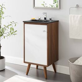 Modway - Transmit Bathroom Vanity Basin Included - Walnut Black