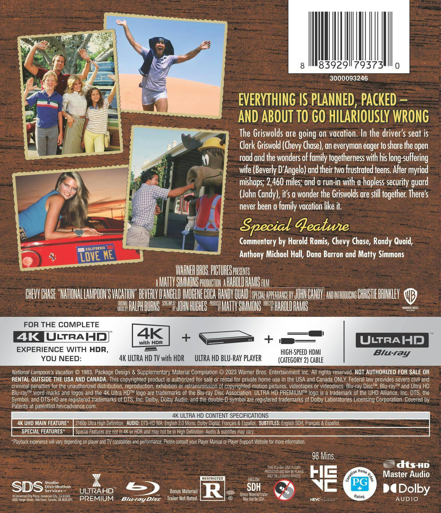 Back. National Lampoon's Vacation (4K Ultra HD) [UHD].
