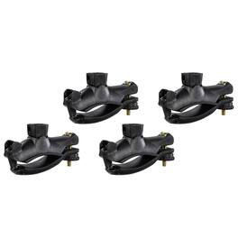 Yakima - Universal MightyMount Mounts Aero or Factory Crossbars, Set of 4 - Black