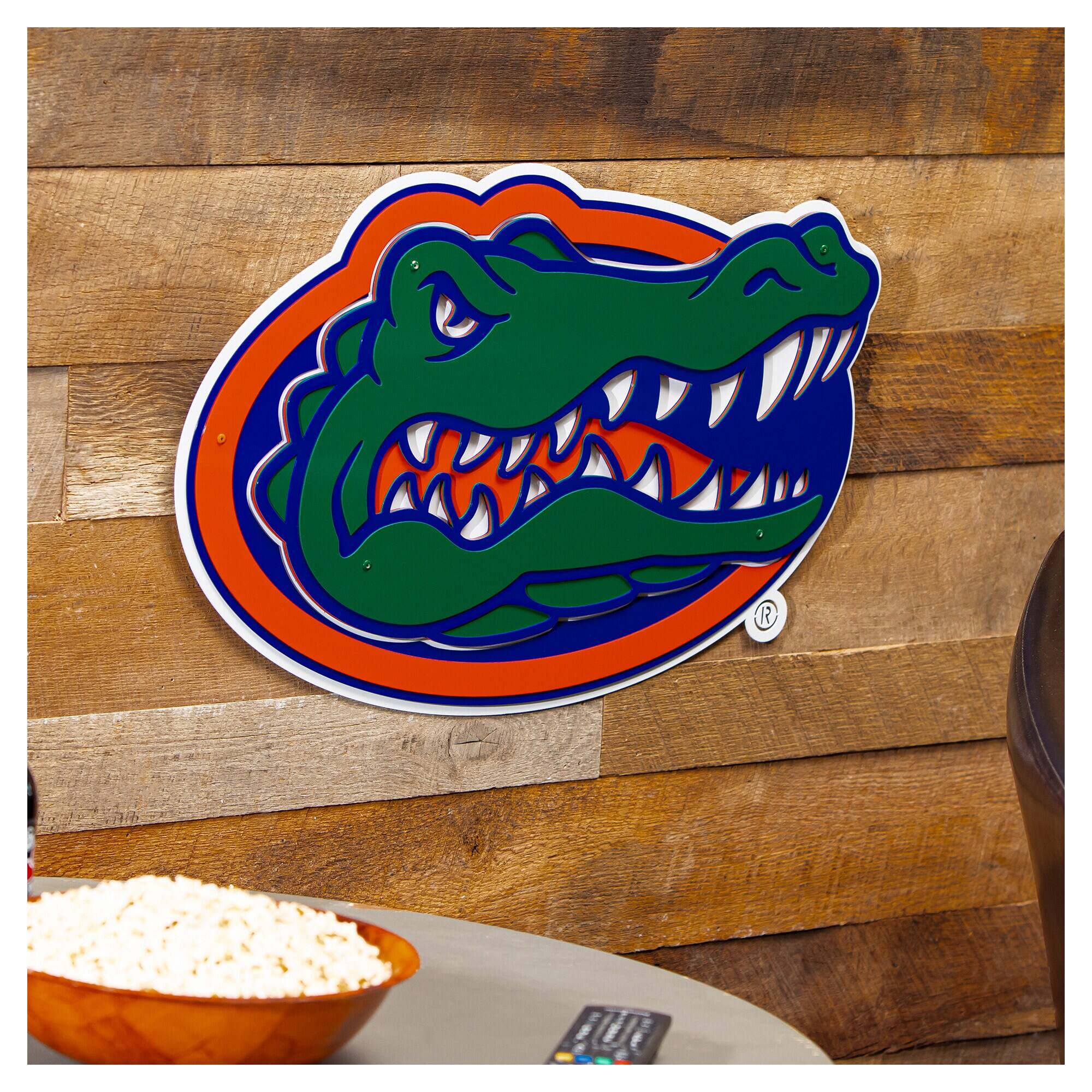 Alt View 1. Evergreen Enterprises - Florida Gators 23" Layered Metal Wall Art Sign - Multicolor.