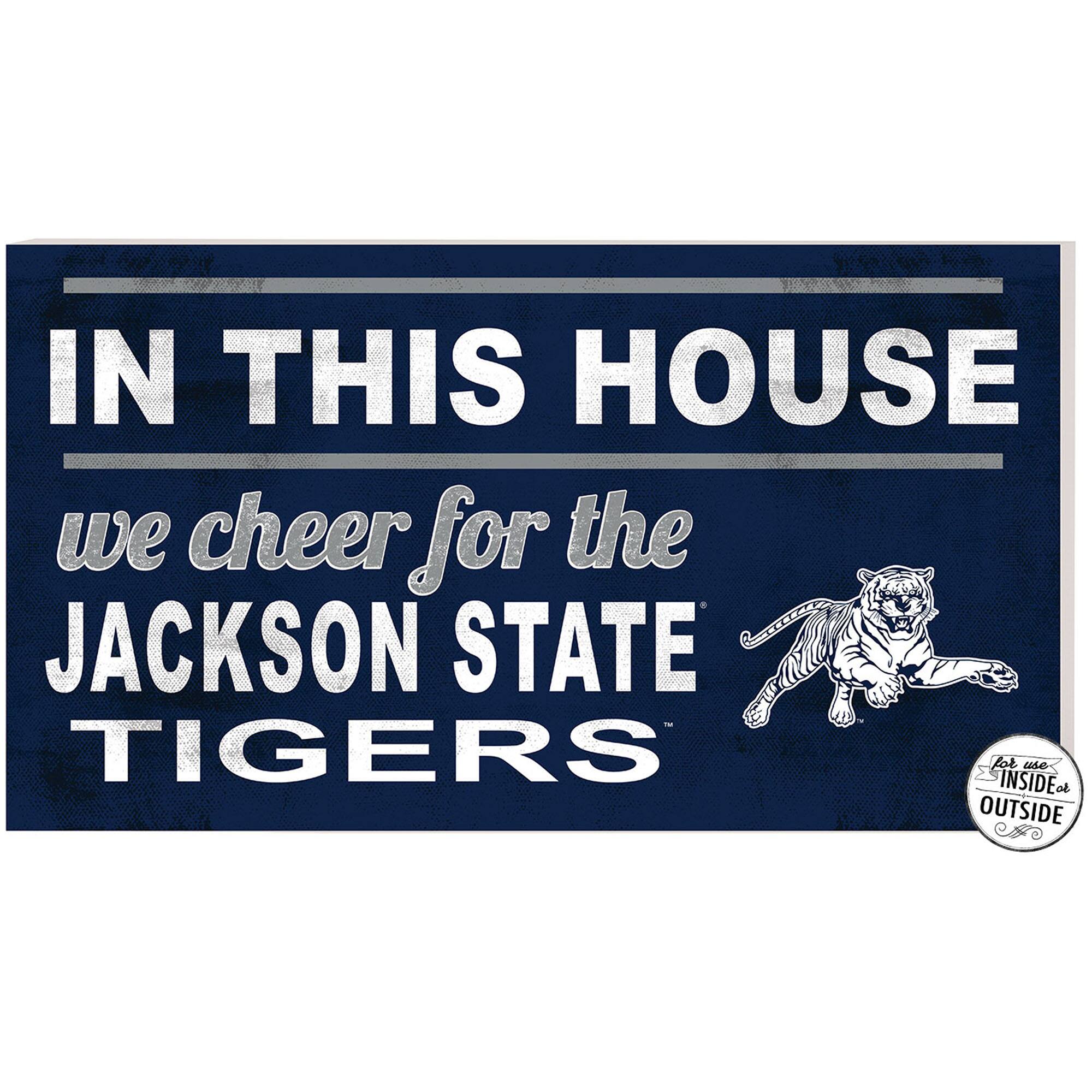 Jackson State Tigers 11'' x 20'' Indoor/Outdoor In This House Sign