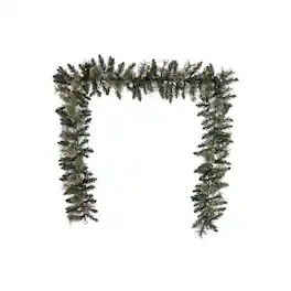 Celebrations - 9 ft. L LED Prelit Mixed Pine Garland - Multicolored