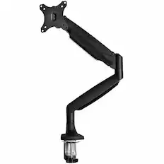 Front. StarTech.com - Desk Mount Monitor Arm, Heavy Duty Ergonomic VESA Monitor Arm Single 34" (19.8lb/9kg) Display, Articulating - Black.