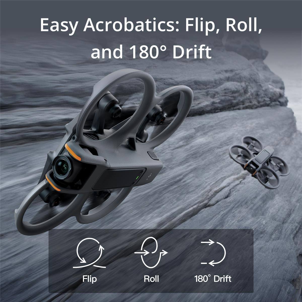 Easy Acrobatics: Flip, Roll, and 180° Drift
