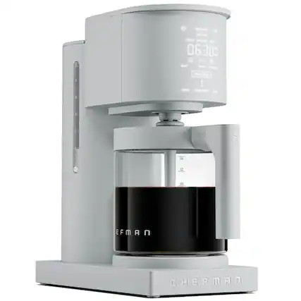 Brew Timer Sorts. Clean Set Clock 06:30: H J Bold Ready H HO Brew I Dee Temp Keep Warm -ow 14 12 10 EFMAN CHEFMAN