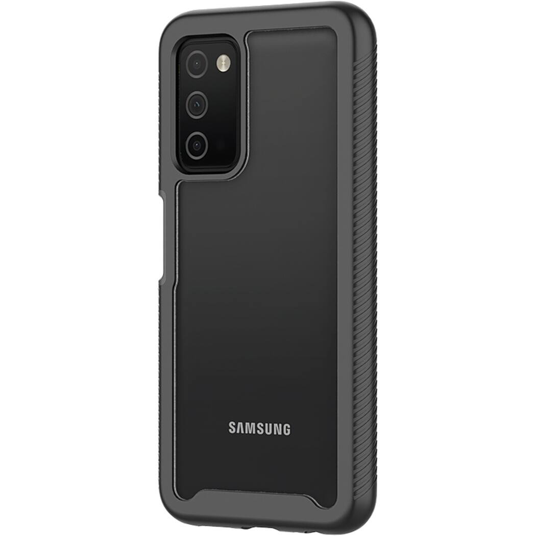 Left. SaharaCase - GRIP Series Case for Samsung Galaxy A03 and Galaxy A03s - Black.