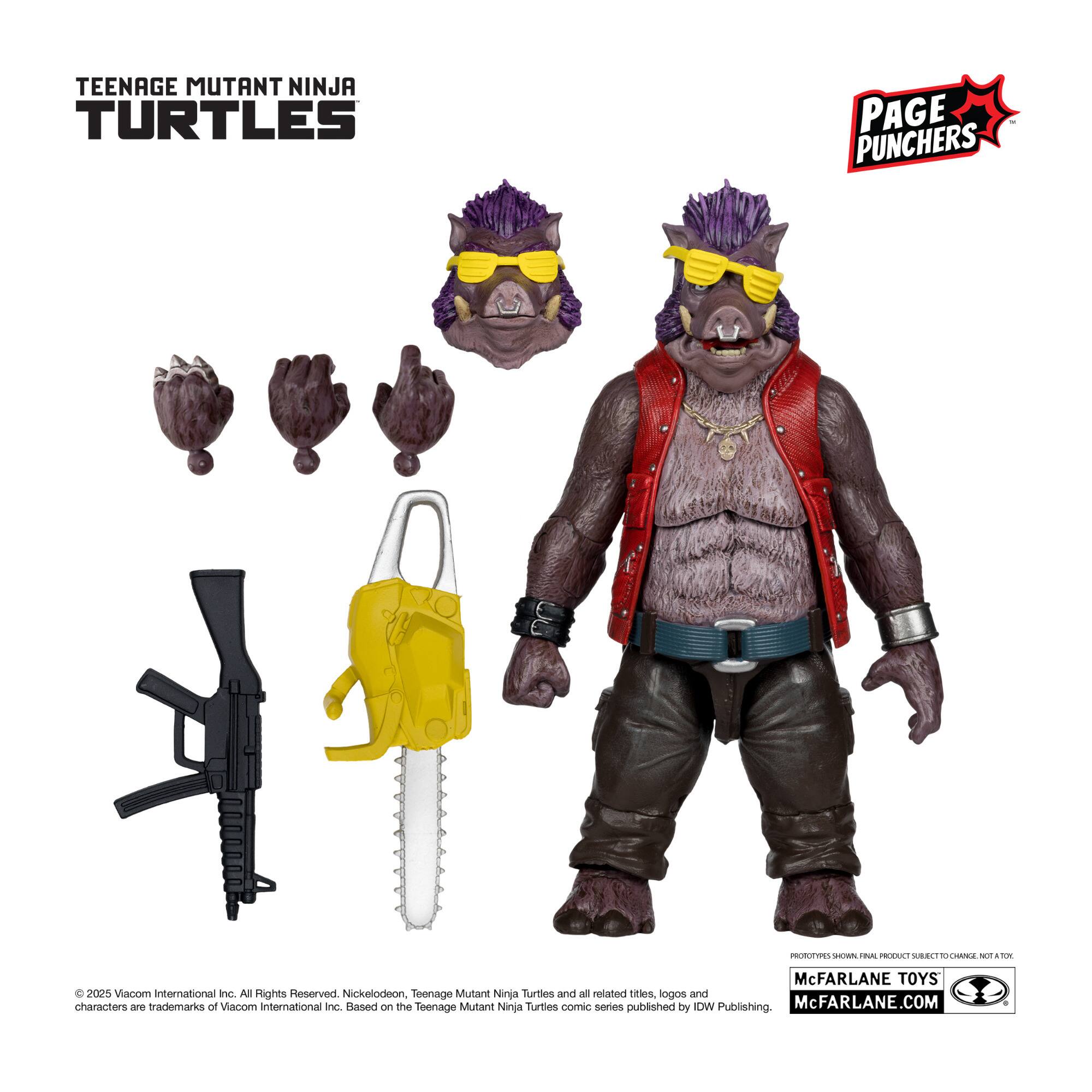 TEENAGE MUTANT NINJA TURTLES PAGE PUNCHERS

© 2025 Viacom International Inc. All Rights Reserved. Nickelodeon, Teenage Mutant Ninja Turtles and all related logos and characters are trademarks of Viacom International Inc. Based on the Teenage Mutant Ninja Turtles comic series published by IDW Publishing.

McFARLANE TOYS
McFARLANE.COM