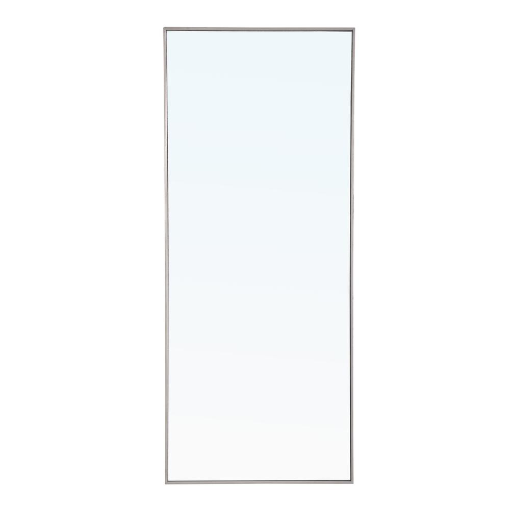 Alt View 10. Elegant Decor - Metal frame Rectangle Mirror 30 inch Silver - Silver.